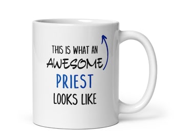 Taza de regalo de sacerdote-regalo para sacerdote-taza de café divertida para sacerdote-impresionante idea de regalo de sacerdote-mejor sacerdote-taza de café para regalo de pastor-sacerdote
