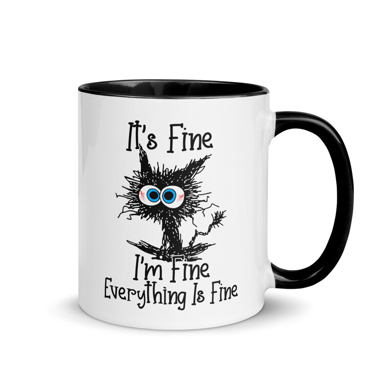 Sarcastic Coffee Mug Gift Idea, Fun Coffee Mug Gift, I'm Fine Coffee Mug, Everthing's Fine Coffee Cup, Fun Gift for Friend, Fun Mugs, Mentor