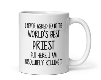 Taza de regalo de sacerdote-regalo para sacerdote-taza de café divertida para sacerdote-sacerdote taza de café-sacerdote-taza de sacerdote-taza sarcástica