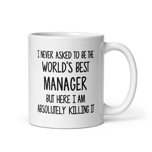 Manager Gift Mug-Gift voor Manager-Fun Koffie Mok Voor Manager-Manager Coffee Cup-Manager Mok-Sarcastic Mok