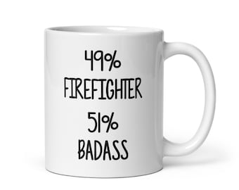 Brandweerman cadeau mok-cadeau voor brandweerman-fun koffiemok voor brandweerman-brandweerman koffiekopje-gastheer mok-sarcastische mok