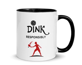 Pickleball koffiemok cadeau idee voor Pickleball speler koffiekopje voor Pickleball minnaar Dink verantwoord Pickleball cadeau