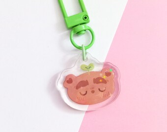 Glitzernder Bären-Schlüsselanhänger / Kawaii-Anhänger für Tasche, Rucksack oder Federmäppchen