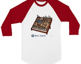 Flying Da Vinci Buchla Drawing (Raglan T-shirt)