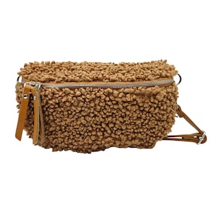 Demi Lune Moumoute Leather fanny pack - color of your choice
