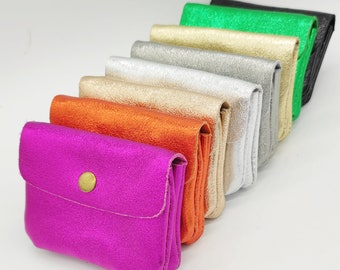 Portemonnee/kaarthouder/portemonnee van iriserend leer voor dames