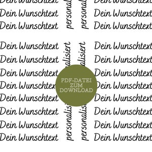 Candle foil PDF personalized I candle tattoo I water slide foil I FILE download DIN A4