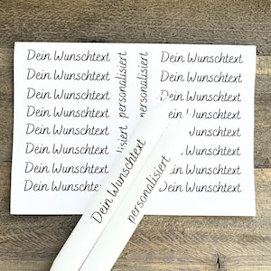 Folha de vela personalizada I tatuagem de vela I folha de toboágua texto desejado I Din A5 ou Din A4