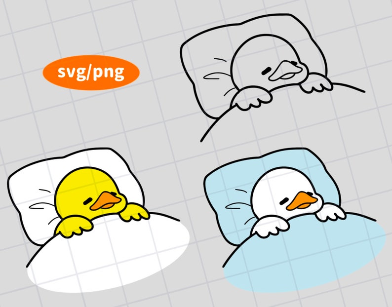 Sleeping Duck,kawaii Duck,duck Illustration,duck Drawing,duck Png,duck