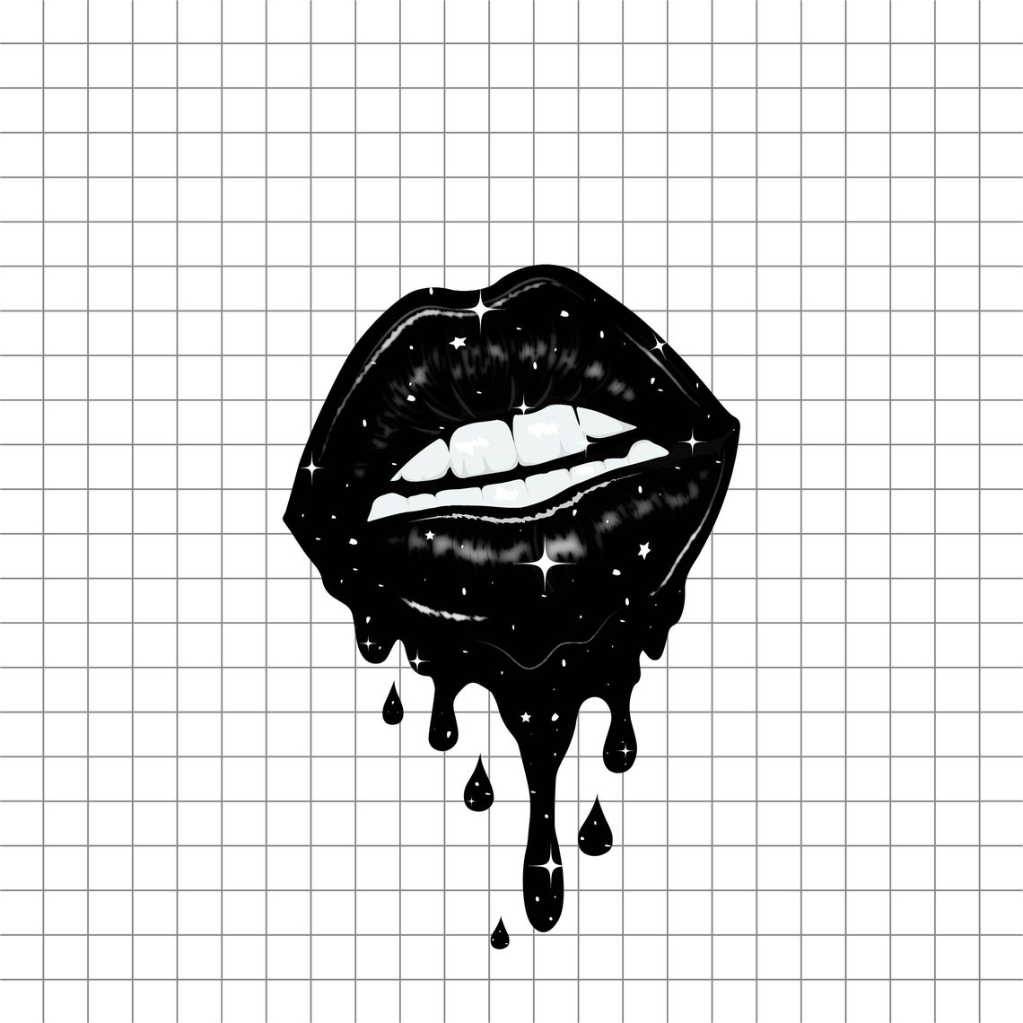 Melting Glossy Lips Png Glossy Lips SVG Leopard Lips Png Etsy