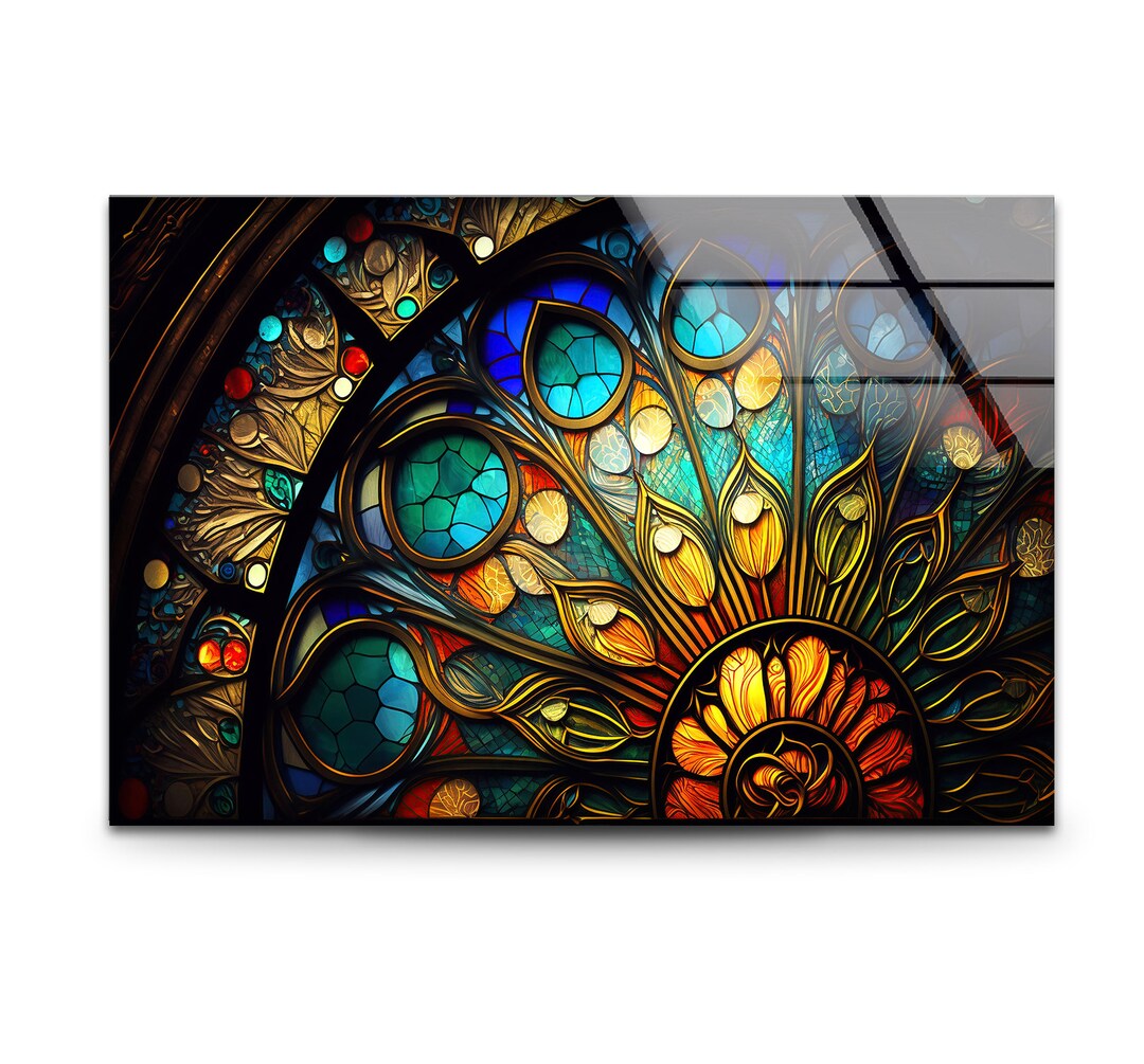 Tempered Glass Wall Artstained Wall Artstained Glass Artwall Decor
