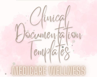 Medicare wellness visit, SOAP note, digital download