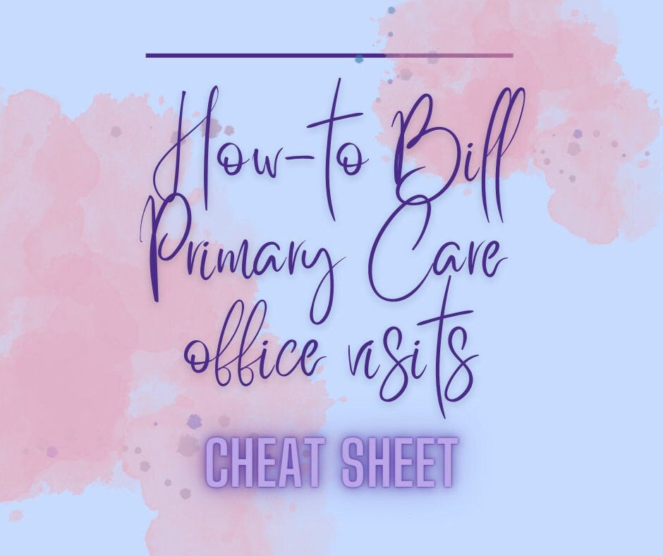 Clinical Cheat Sheet, Primary Care Billing, Digital Download, PDF Etsy