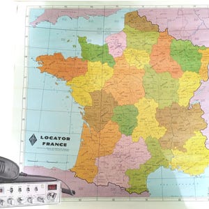 Carte de radioCibi de France REF, réseau des émetteurs Français VHF UHF son Image et micro-ondes - Tours cartographie Lorraine Nancy de 1992