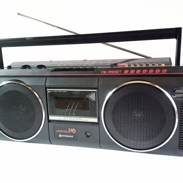 Boombox radio cassette enregistreur HITACHI TRK P6