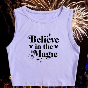 Believe crop top | Disney inspired Crop top | Mickey crop top | Minnie crop top | Disney shirt | Multi colors available