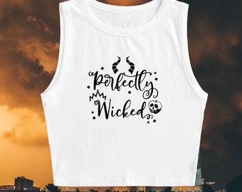 Perfectly Wicked crop top | Disney Villain inspired Crop Top | Disney shirt | Villain shirt | Multi colors available