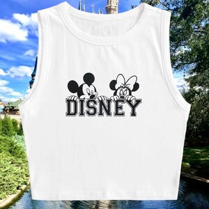 Peeking crop top | Disney inspired Crop Top | Mickey & Minnie crop top | Mickey - Minnie shirt