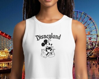 Disneyland Mickey crop top | Disney inspired Crop Top | Mickey crop top | Disneyland crop tank | Disney tank | with and without sleeves