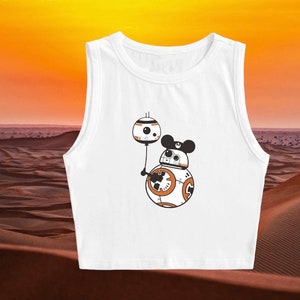 Roll with me crop top | Disney Star Wars inspired Crop Top | Disney shirt | BB8 crop top | Star Wars shirt