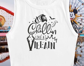 Chilling like a Villain crop top | Disney inspired Crop Top | Villain crop top | Disney Shirt |  Multi colors available