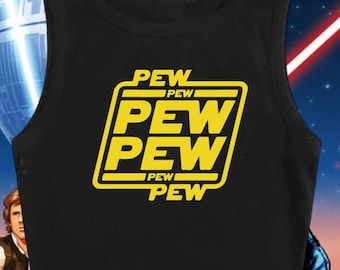 Pew Pew Crop top | Disney Star Wars inspired Crop Top | Disney shirt | Star Wars shirt | Hollywood Studios shirt
