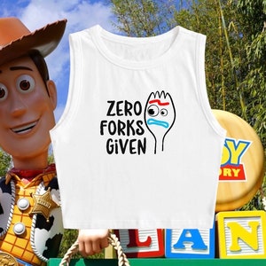 Zero Forks Given crop top | Disney Toy Story inspired Crop Top | Disney shirt |  Multi colors available