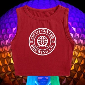 Top corto de la cervecería Epcot / Top corto inspirado en Disney / Top corto del festival de comida y vino de Epcot / Camiseta de Epcot / Disponible en varios colores