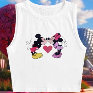 True Love Kiss crop top | Disney inspired Crop Top | Mickey & Minnie crop top | Disney shirt | Disney tank