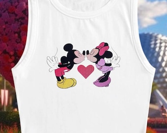 True Love Kiss crop top | Disney inspired Crop Top | Mickey & Minnie crop top | Disney shirt | Disney tank