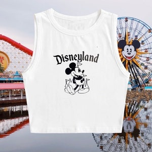 Disneyland Mickey crop top | Disney inspired Crop Top | Mickey crop top | Disneyland crop tank | Disney tank | with and without sleeves