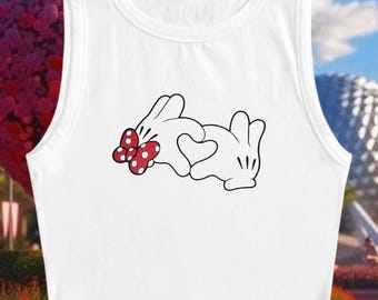 Heart Me crop top | Disney inspired Crop Top | Mickey & Minnie crop top | Disney shirt | Disney tank