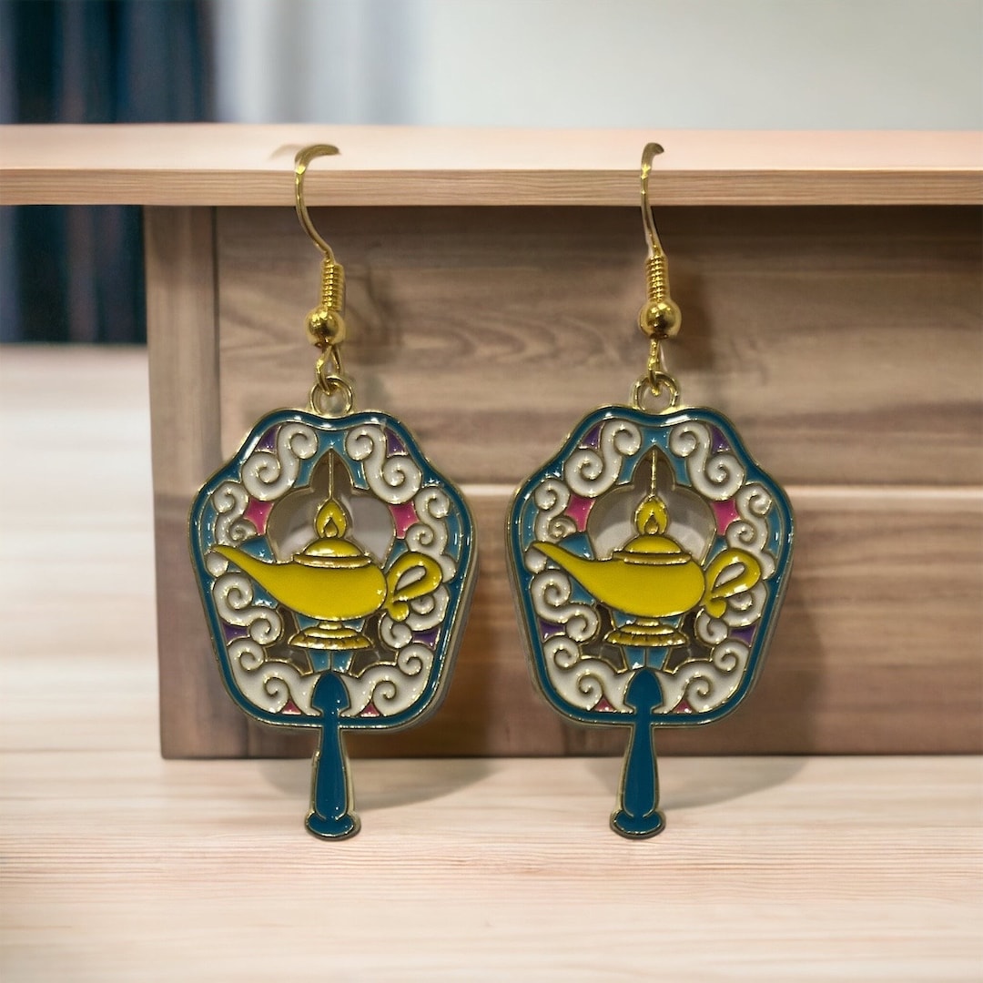 Princess Jasmine Earrings Disney Princess Earrings Aladdin Etsy