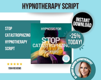 Roteiro de hipnose - Pare de catastrofizar Roteiro de hipnoterapia - Para hipnoterapeutas - Roteiros de hipnoterapia para ansiedade - Pensamentos intrusivos