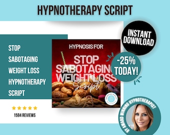 Script de hipnose - Pare de sabotar a perda de peso Script de hipnoterapia - Para hipnoterapeutas - Scripts de hipnoterapia - Hipnose para controle de peso