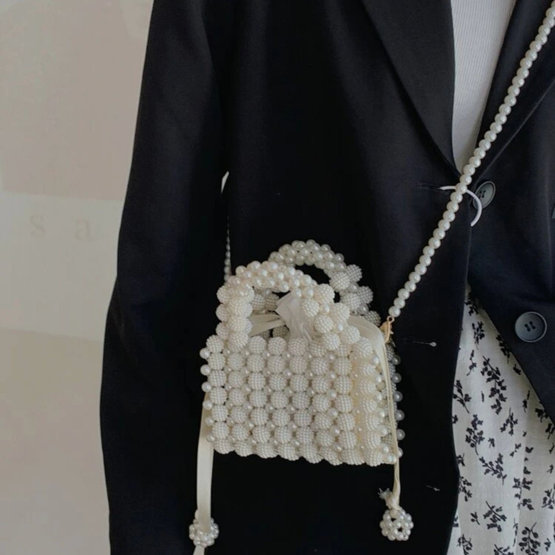 Bridal Pearl Purse Pearl Clutch Bag Evening Pearl Beaded Bag - Etsy
