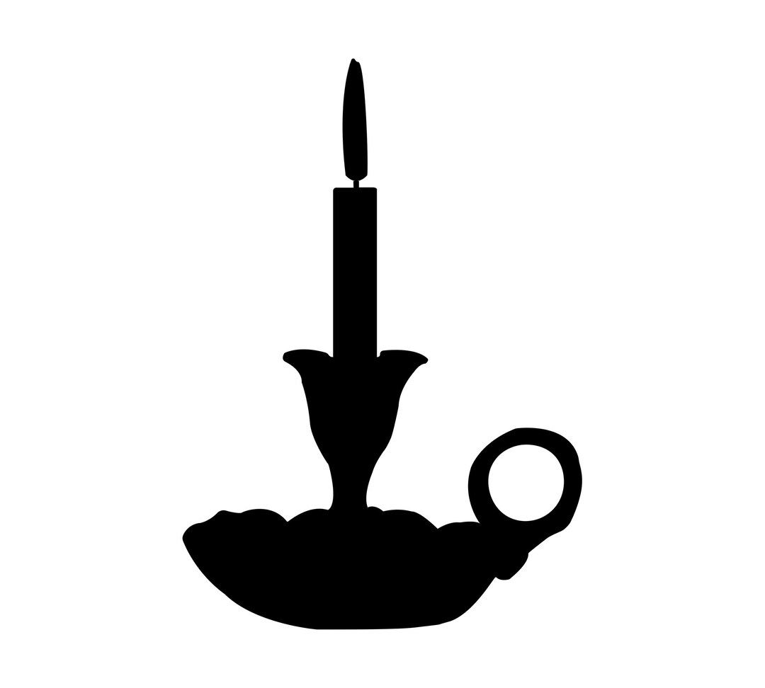 Candlestick Svg Candle Holder Svg Candle Silhouette Etsy