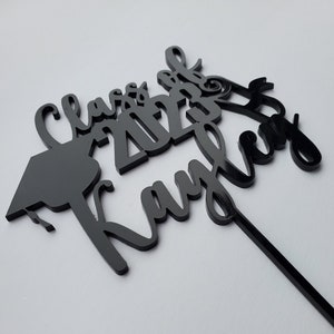 Class of 2025 custom graduate cake topper