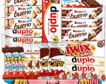 Schokoladen Mix Box | Schoko Süßigkeiten Geschenkbox | Candy Geschenkidee für Männer, Frauen, Kinder | Candy & Bar®