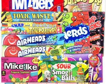 Amerikanische Süßigkeiten Box | USA Candy Mix Geschenkbox | American Candy Auswahl | USA Snacks Geschenk für Fans , Kinder | Candy & Bar®
