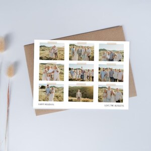 Carte de Noël de Joyeuses Fêtes | Famille élargie | Moderne | Minimaliste | Enregistré | Bonnes fêtes de fin d'année | Facile à modifier | CANVA | Téléchargement instantané