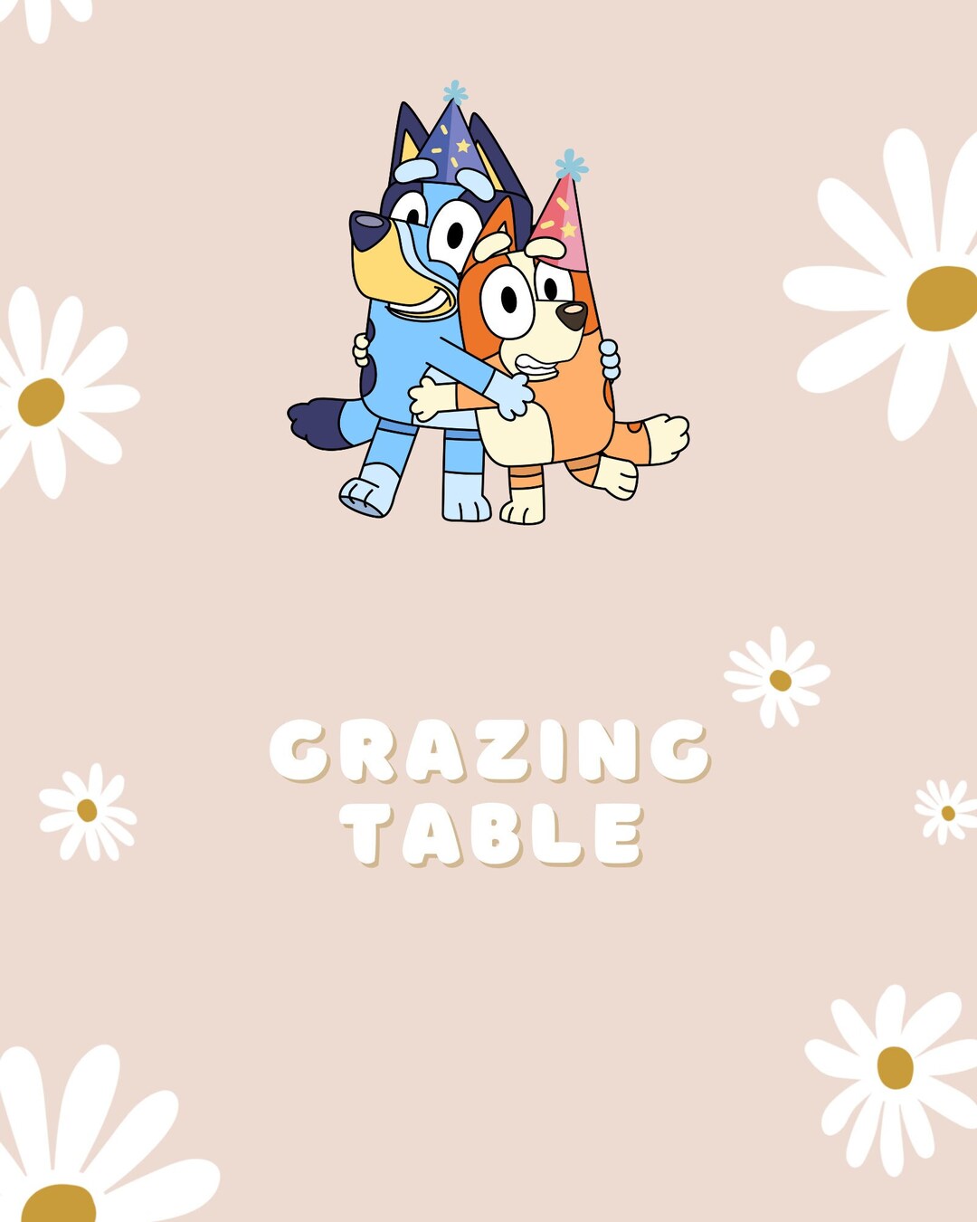 Blue Dog Birthday Food Sign Template Canva Editable Digital Toddler ...