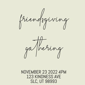 Please Join us for a Friendsgiving