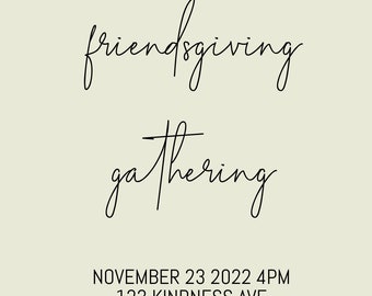 Please Join us for a Friendsgiving