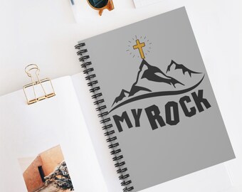 My Rock Notebook Christian Journal Jesus Journal Bible Journal Confirmation Gift RCIA Notebook Catholic Journal God Journal Jesus Notebook