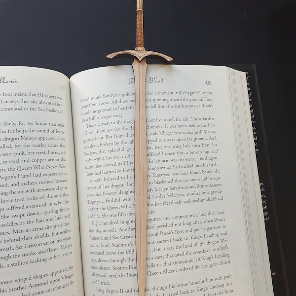 LOTR Glamdring Sword Bookmark, Collectible Miniature Foe Hammer, Beater, Turgon High-Elven Blade, Gandalf's sword, Great Goblin slayer