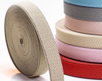 1 Inch (25 mm) - Honeycomb Luxury Woven Elastic Band - Sandals Elastic - Resistance Woven Band