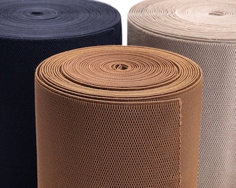20 cm (8 po.) - Bande élastique tissée de luxe ultra large texturée en nid d'abeille - Elastique latéral pour bottines Chelsea