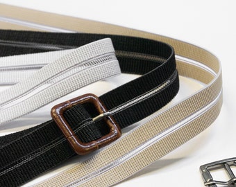0,8 (3/4) Zoll - 20 mm verstellbare große Schnalle elastisches Band - Rückengurt - Slingback Sandalen Reparatur elastisch - Angelschnur elastisch