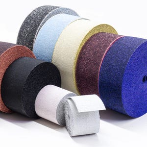 2,4 Zoll (6 cm) Luxus Glitter gewebtes starkes Stretch-Gummiband - Lurex-Elastik für Taillenkorsettgürtel